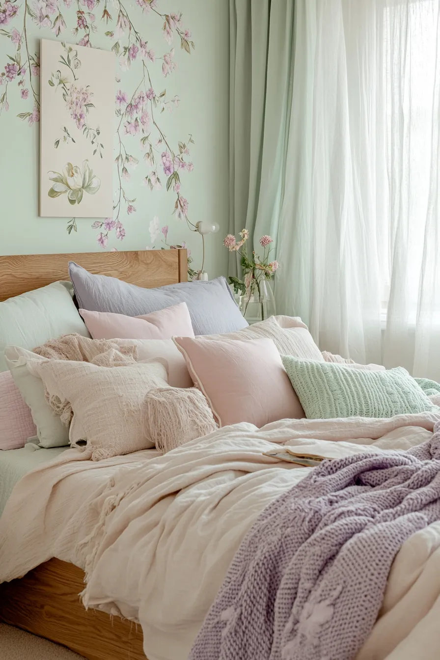 Stylish Spring Pastel Bedroom Inspiration for Harmony and Calm