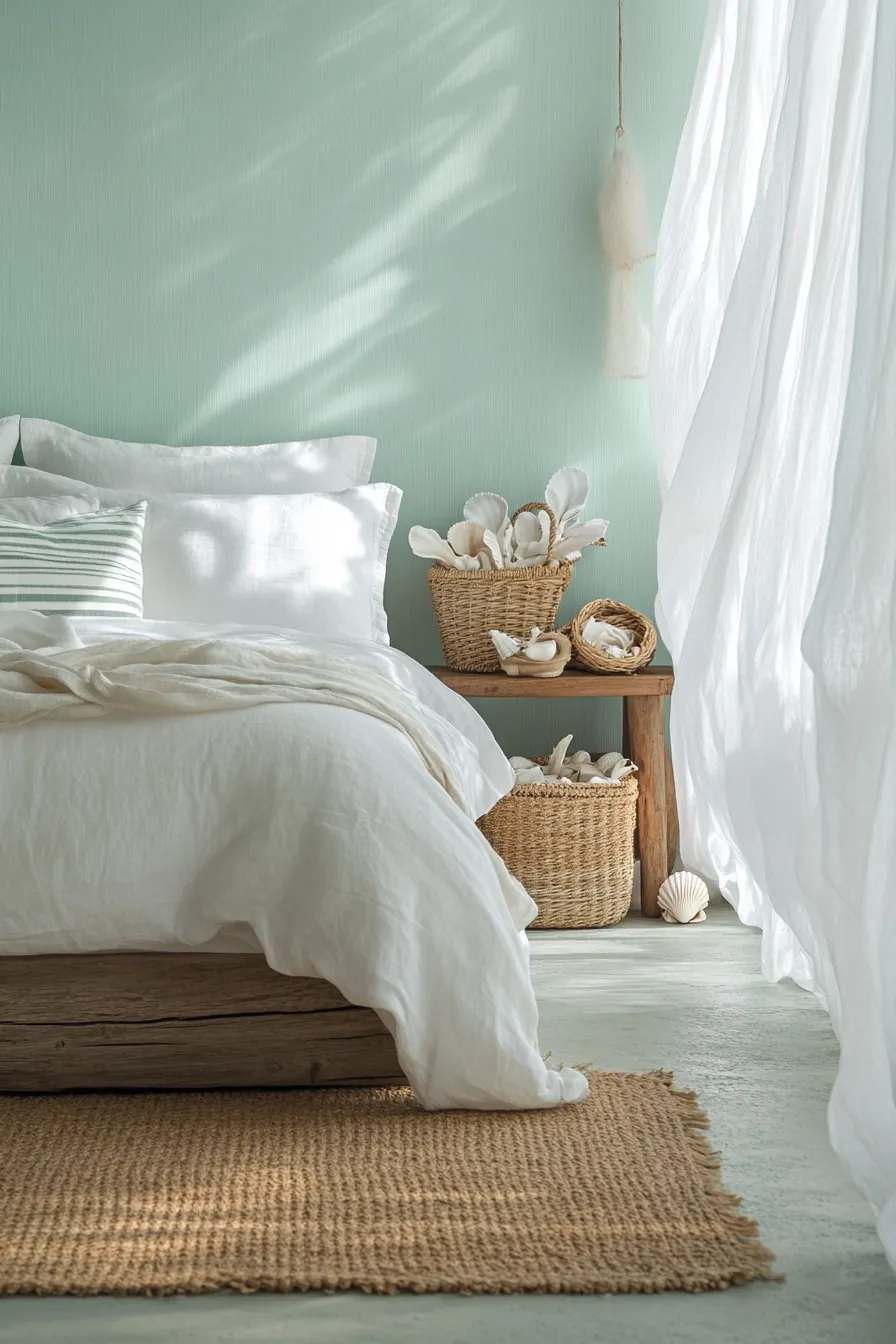 Stylish summer coastal inspired bedroom styles to brighten your space