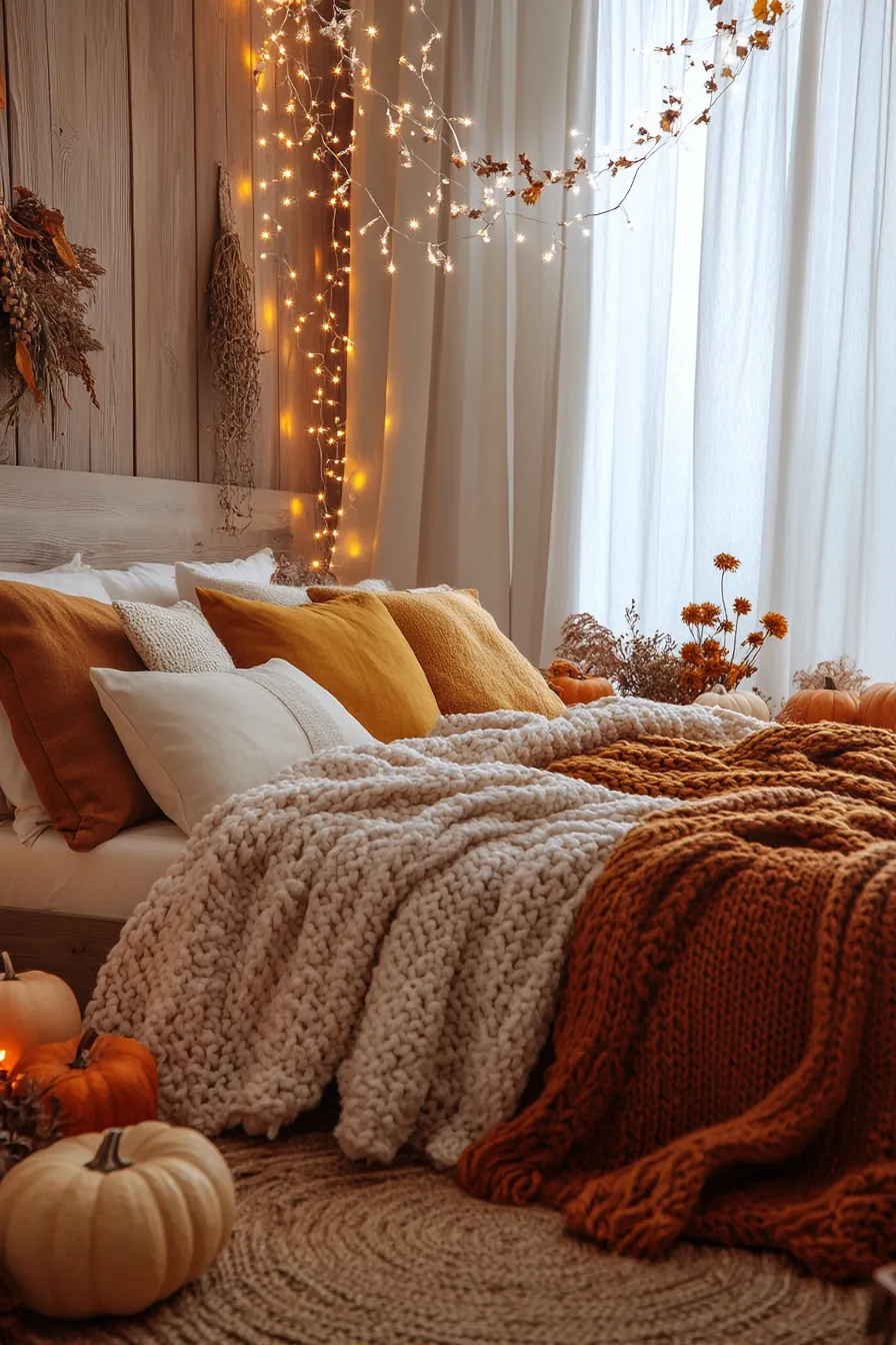 Stylishly Refresh Your Room with Cozy Autumn Bedroom Decor Ideas