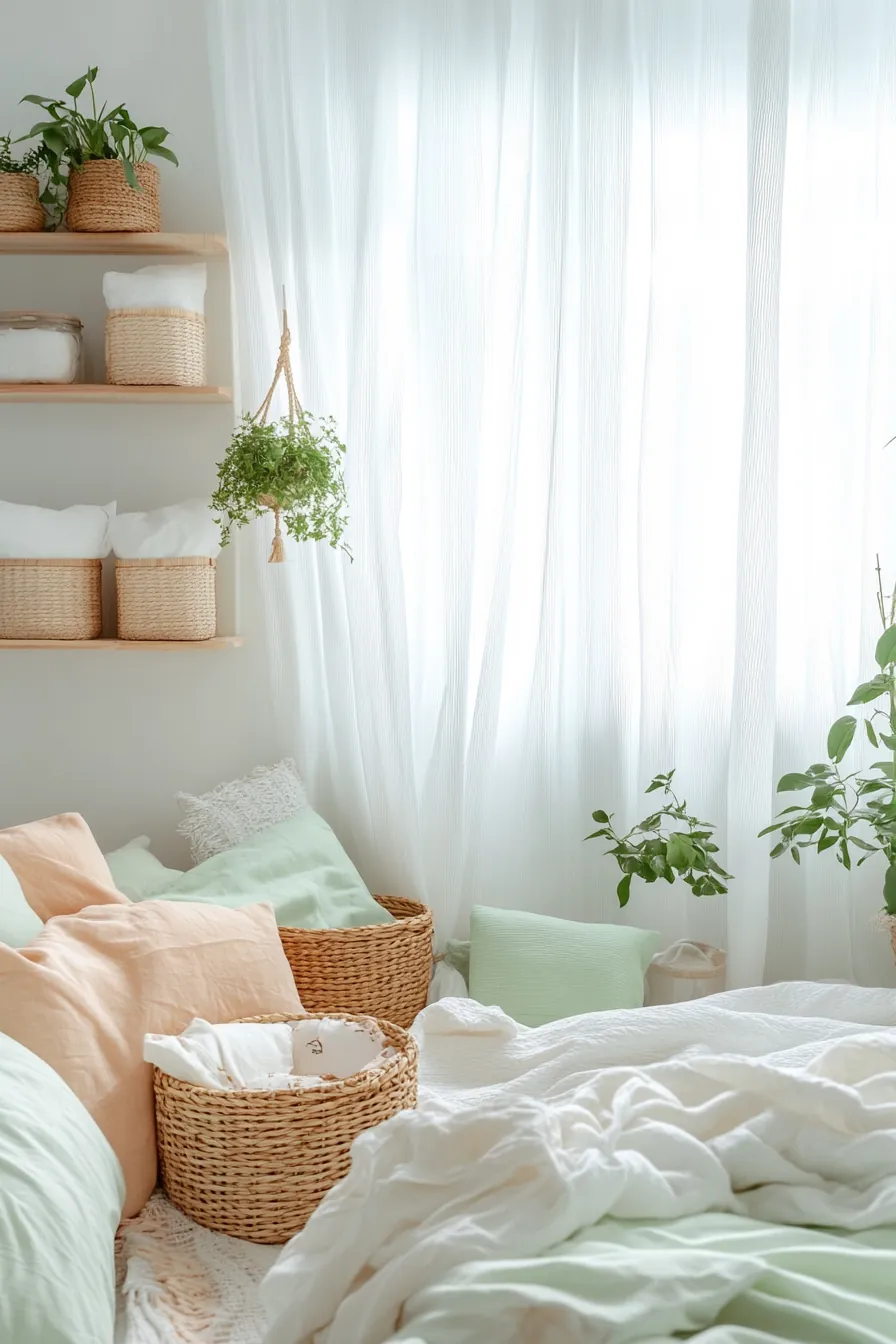 Summer Airy Bedroom Clutter Solutions for a Fresh and Organized Space