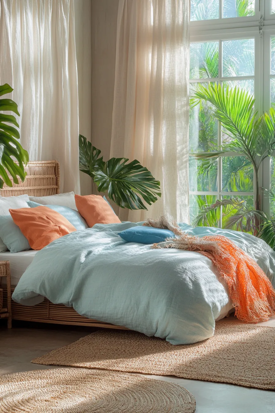 Summer Tropical Bedroom Styling Tips Inspired by Island Getaways