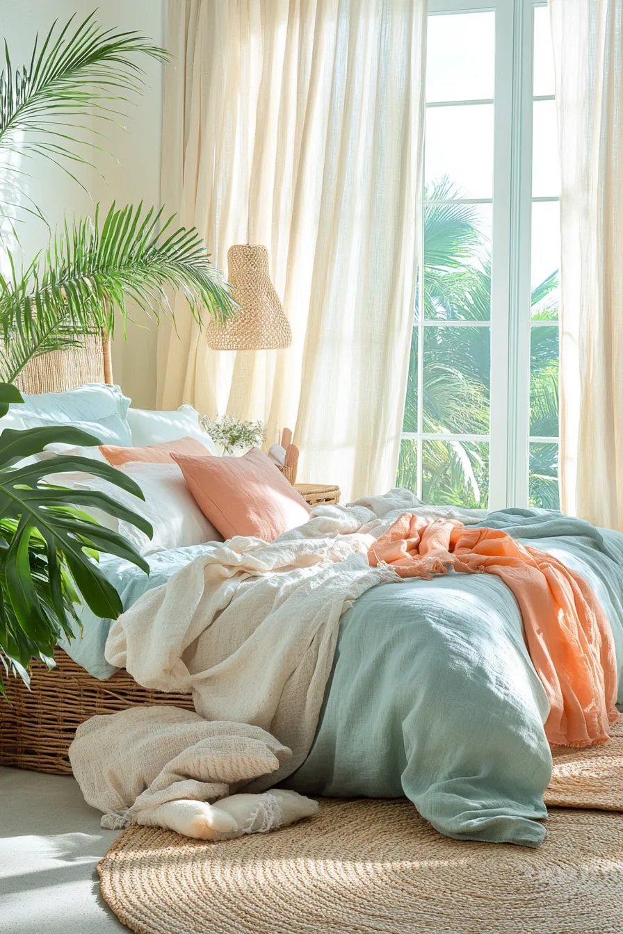 Summer Tropical Bedroom Styling Tips to Create a Relaxing Oasis