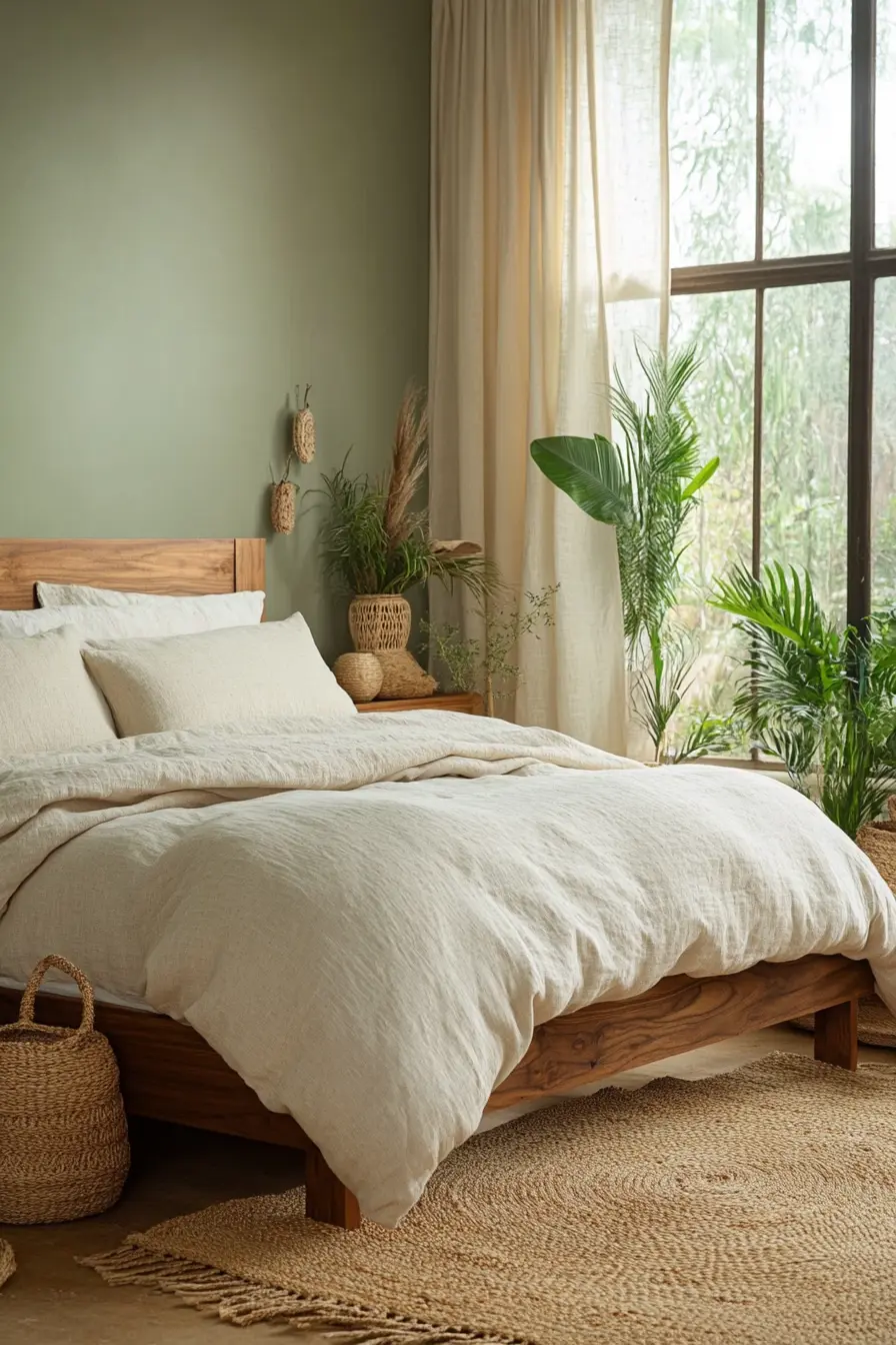Sustainable Bedroom Design with Natural Elements
