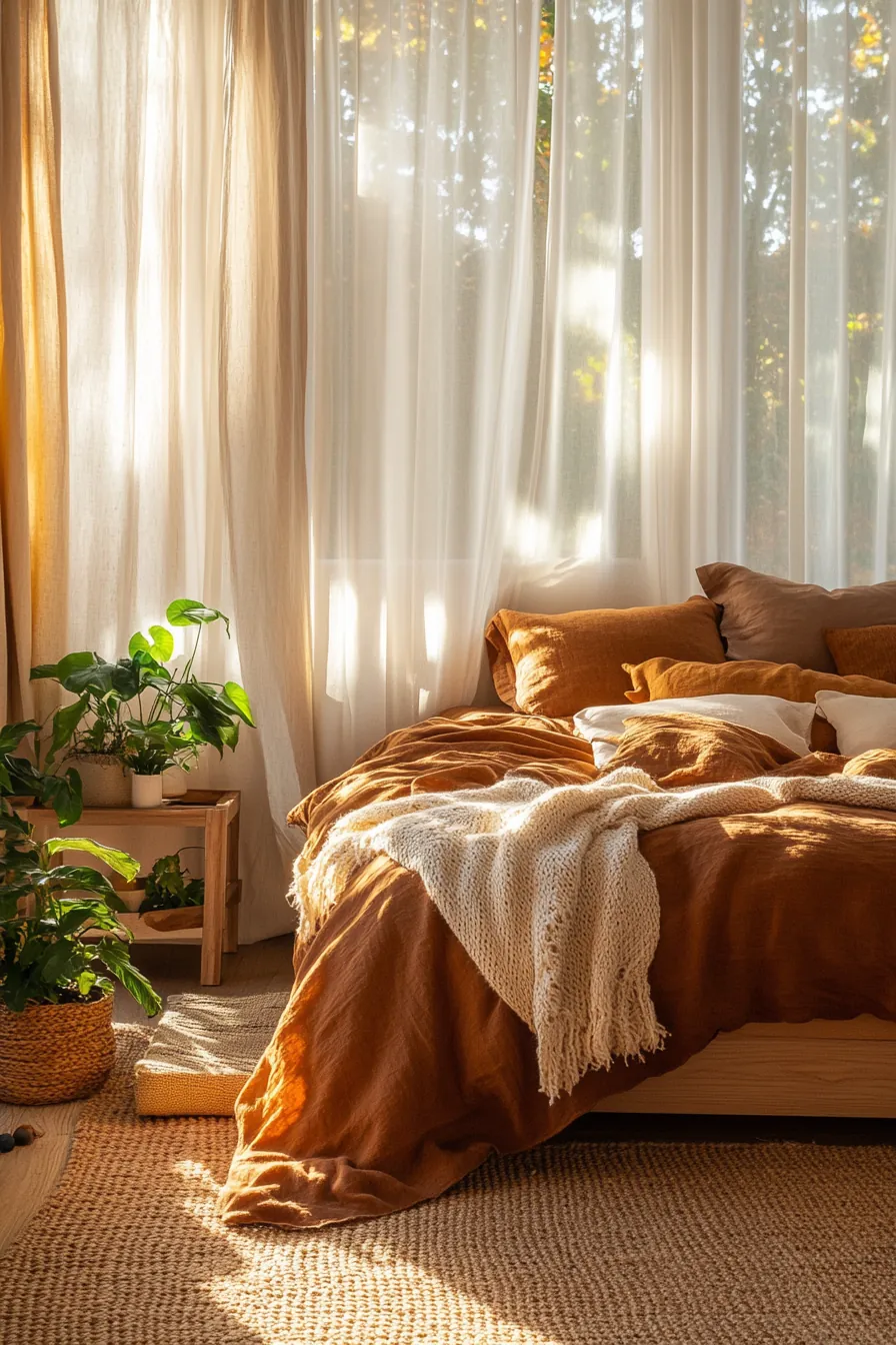 Sustainable Warm Hygge Bedroom Styling Autumn Ideas for Comfort