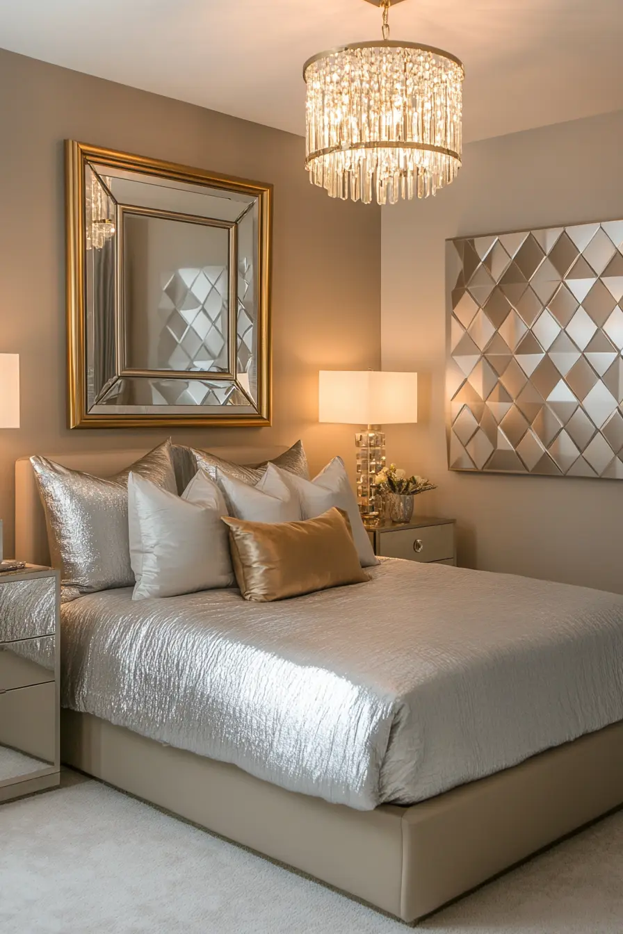 The Allure of Metallic Finishes in Bedroom Design