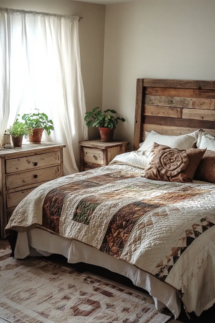 The Beauty of Reclaimed Wood A Charming Bedroom Makeover
