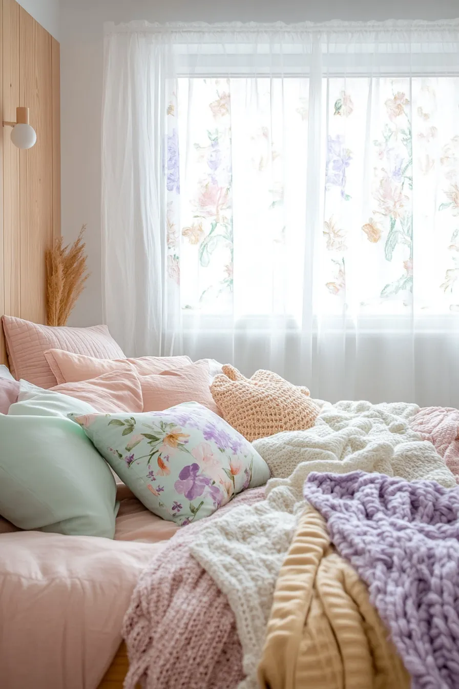 Transform Cozy Bedrooms Using Spring Pastel Bedroom Decor Inspiration