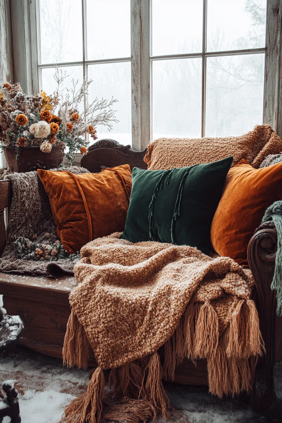 Transform Winter Bedrooms with Timeless Vintage Textured Fabrics