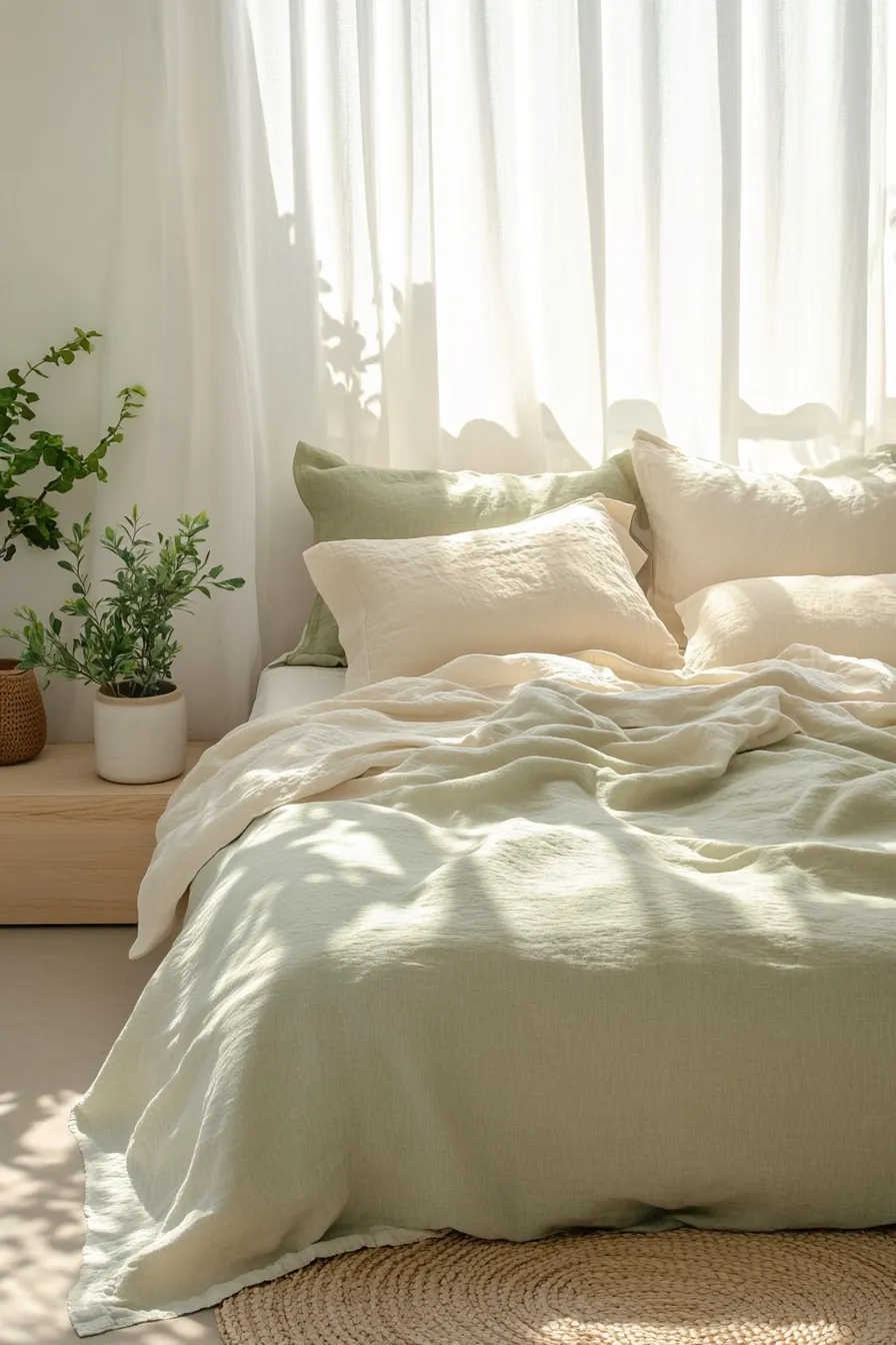 Transform Your Bedroom Furniture Design with Summer Linen Bedding Trends