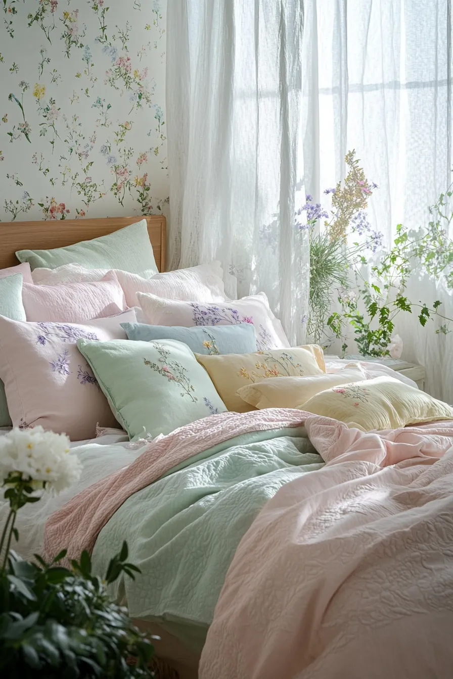 Transform Your Bedroom Using Spring Inspired Pastel Bedding Ideas