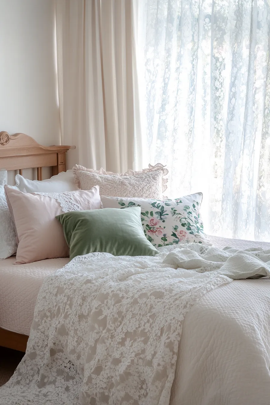 Transform Your Bedroom Using Spring Romantic Bedroom Textiles and Soft Hues