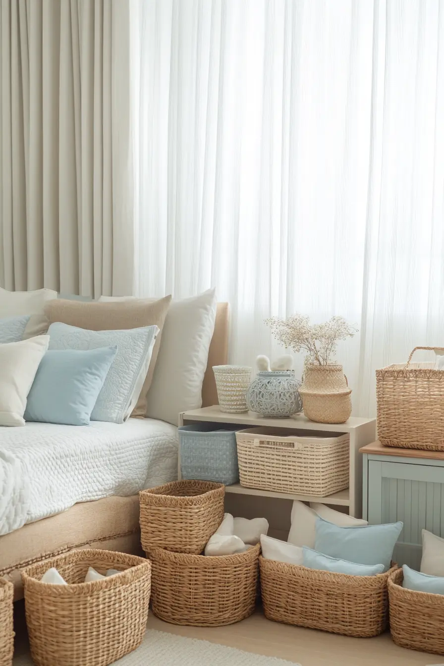 Transform Your Bedroom with Chic Storage Basket Solutions