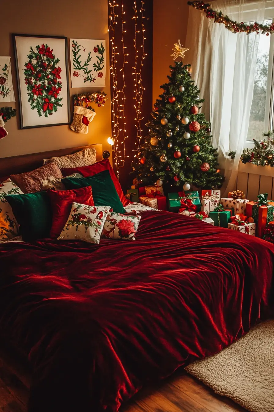 Transform Your Bedroom with Festive Seasonal Accents