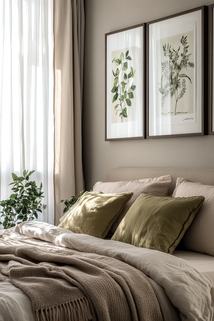 Transform Your Bedroom with Lush Botanical Wall Decor