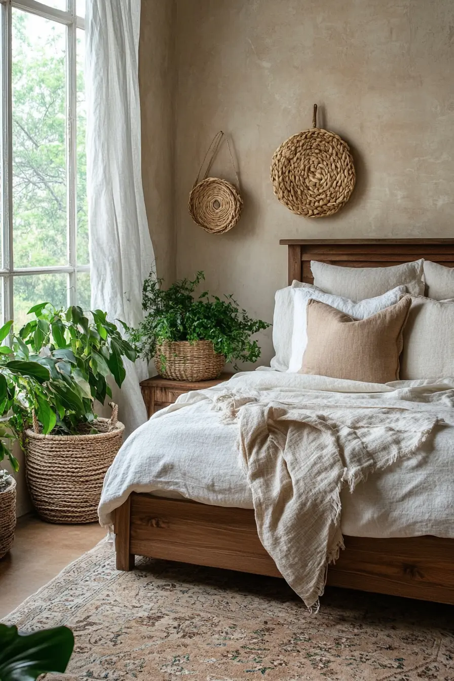 Transform Your Bedroom with Natural Textures and Warmth