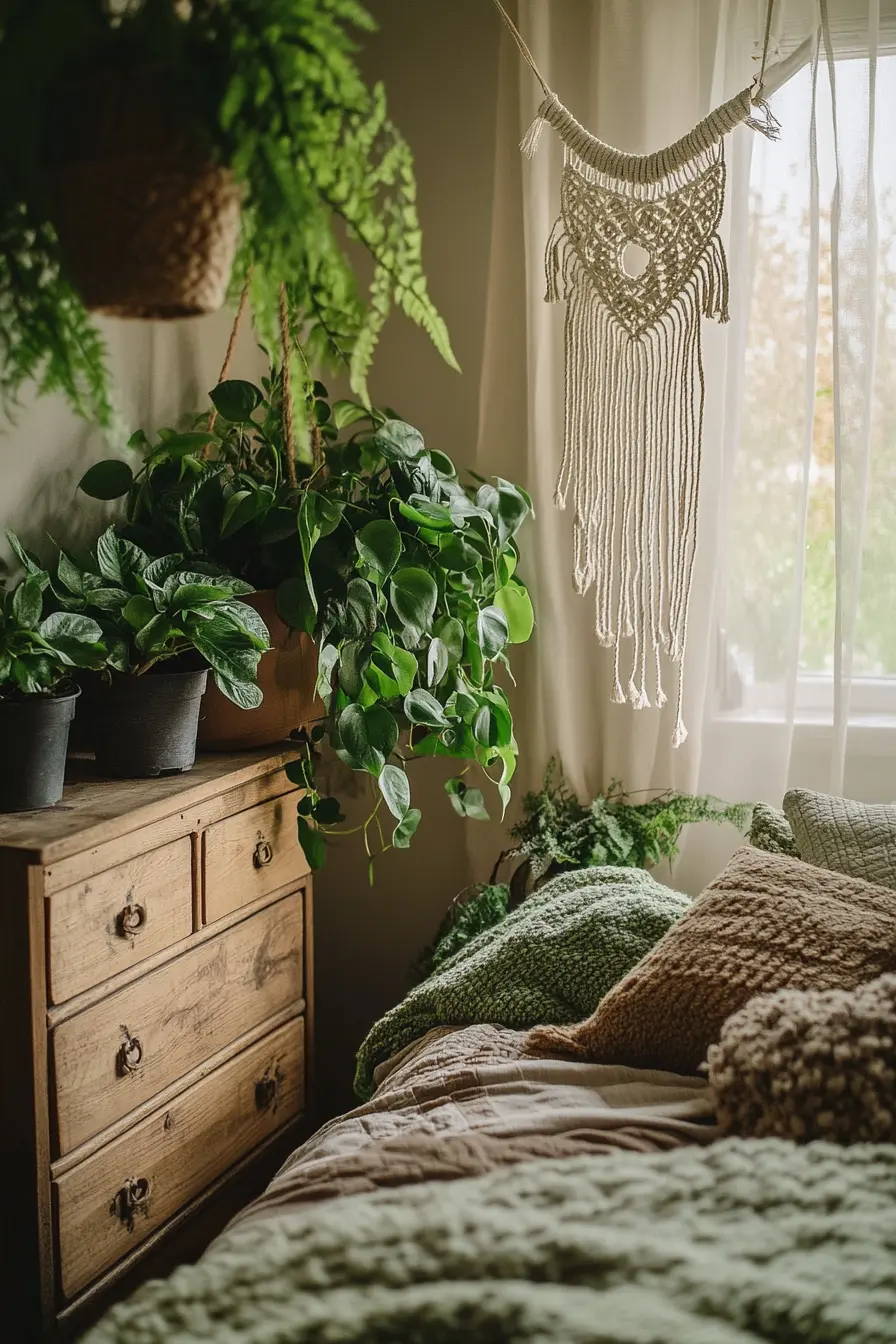 Transform Your Bedroom with Plants for Boho Vibes