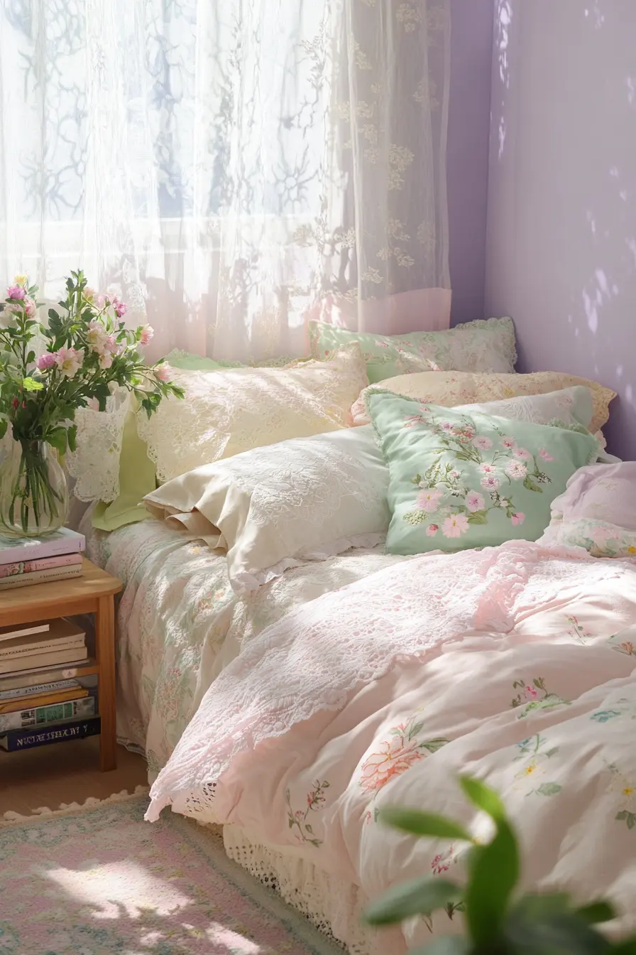 Transform Your Bedroom with Soft Pastel Spring Decor