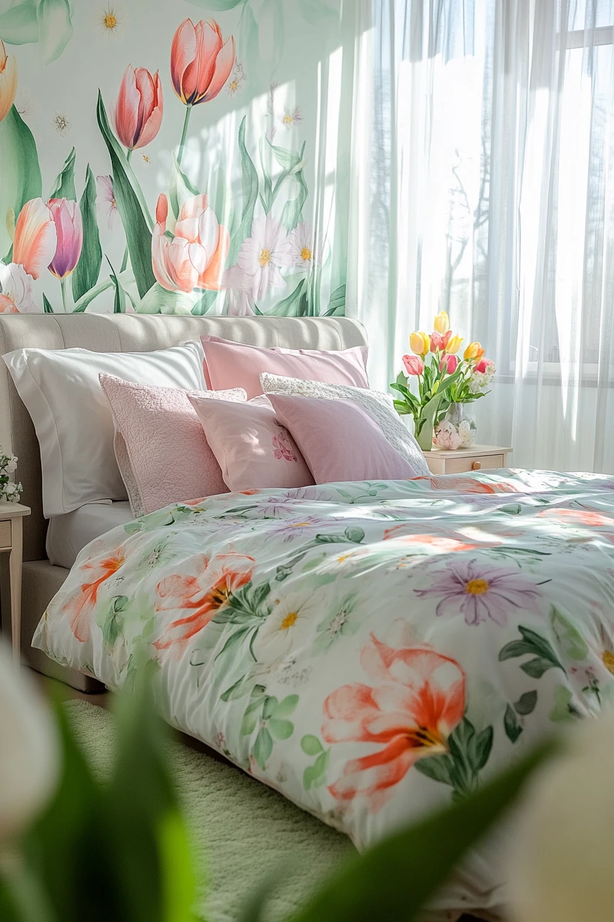 Transform Your Bedroom with Vibrant Spring Floral Themes