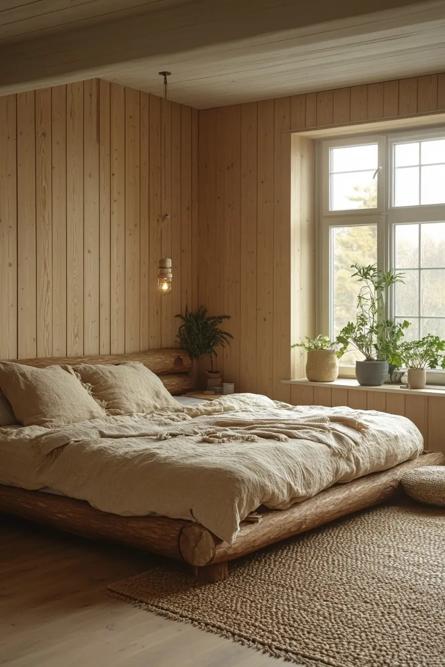 Transform Your Bedroom with the Warmth of Natural Wood