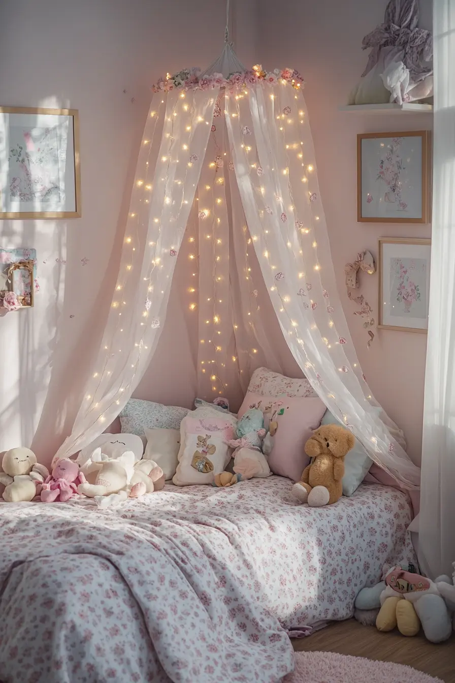 Transform Your Girls Bedroom with Cute Fairy Lights