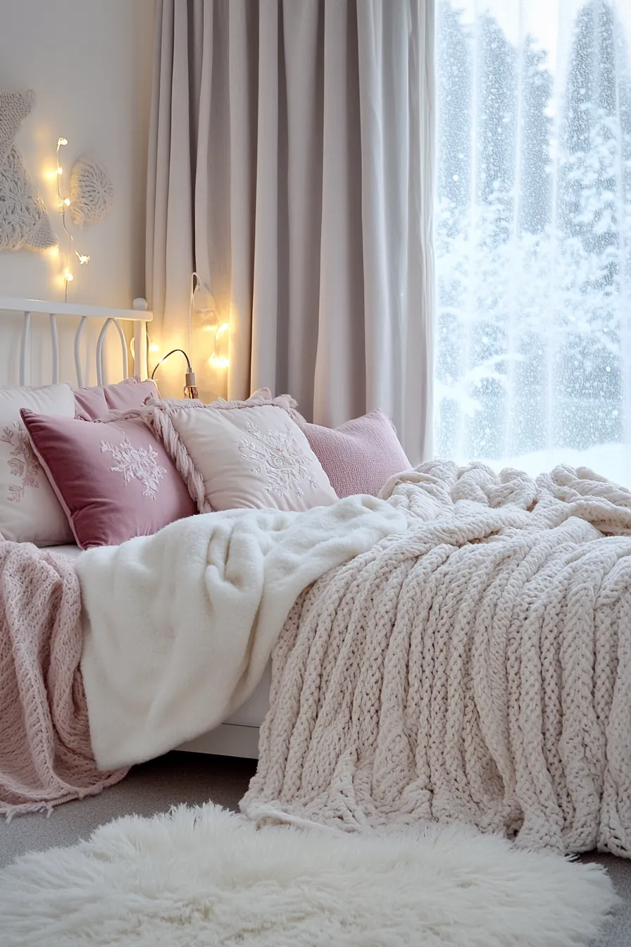 Transform Your Girls Winter Bedroom with Soft Textiles and Warm Layers
