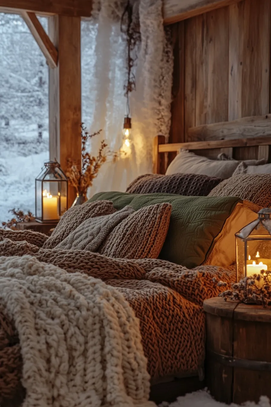 Transform Your Home Using Cozy Rustic Bedroom Lighting for Winter
