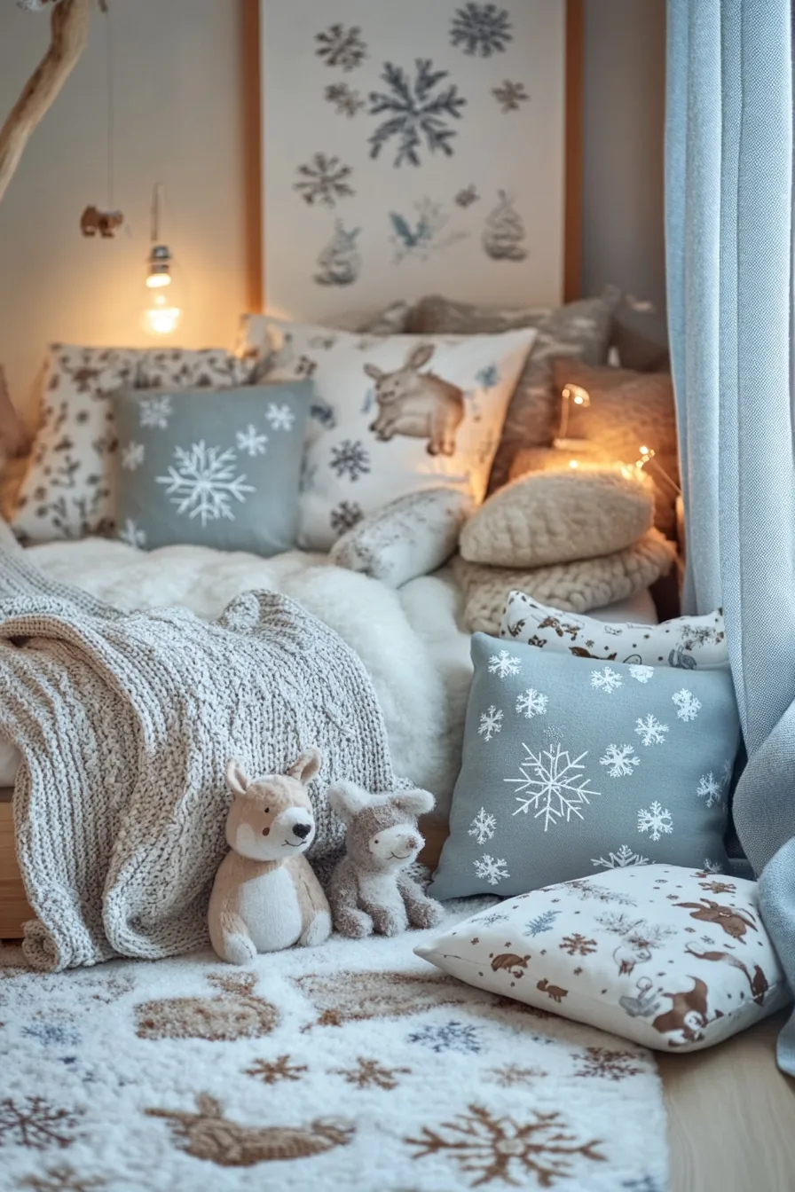 Transform Your Kids Bedroom Decor with Cozy Winter Patterns and Warmth