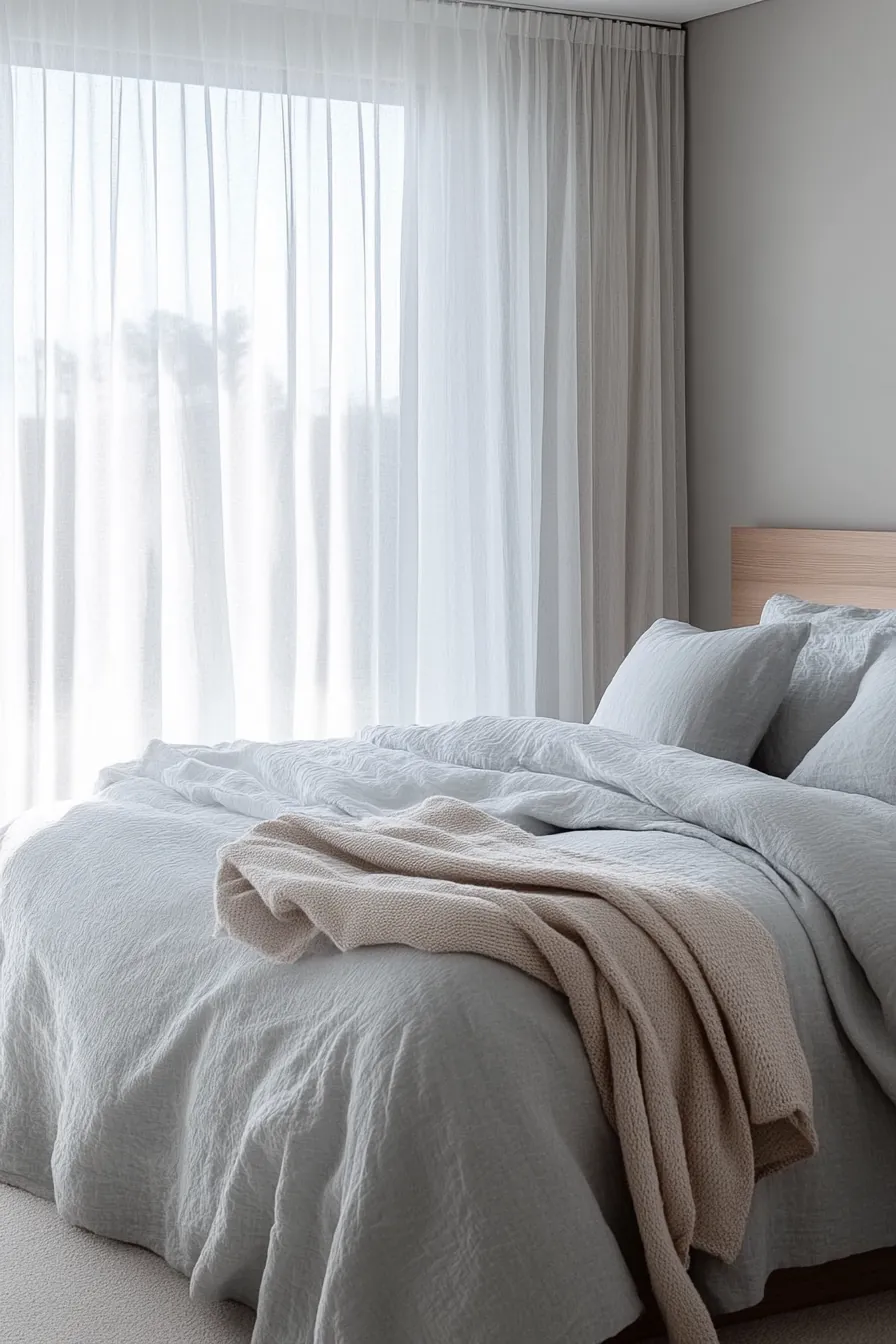 Transform Your Room Using Tranquil Winter Minimalist Bedroom Colors and Style