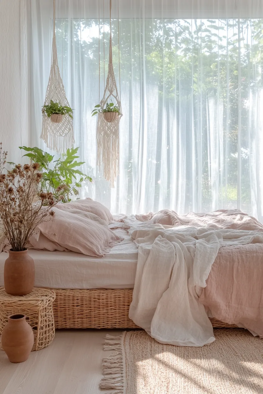 Transform Your Room with Light and Airy Summer Boho Bedroom Accents