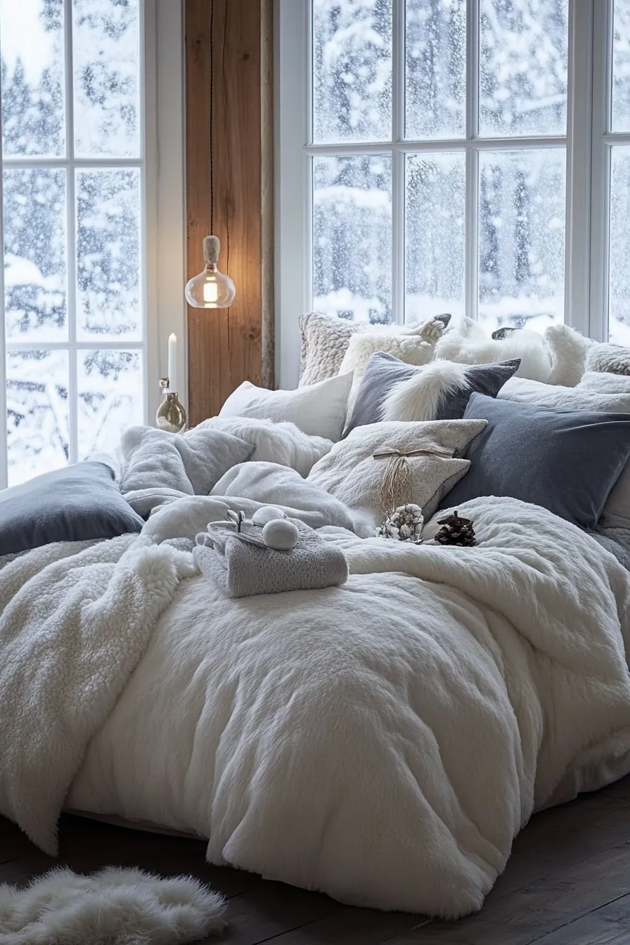 Transform Your Room with Seasonal Fluffy Bedding Styles for Winter