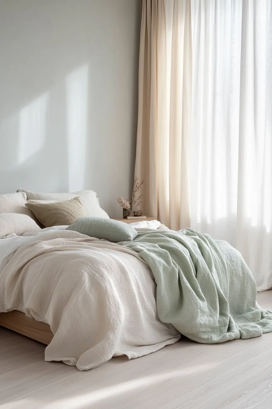 Transform Your Sanctuary Using Spring Summer Minimalist Bedroom Textiles and Calm Tones