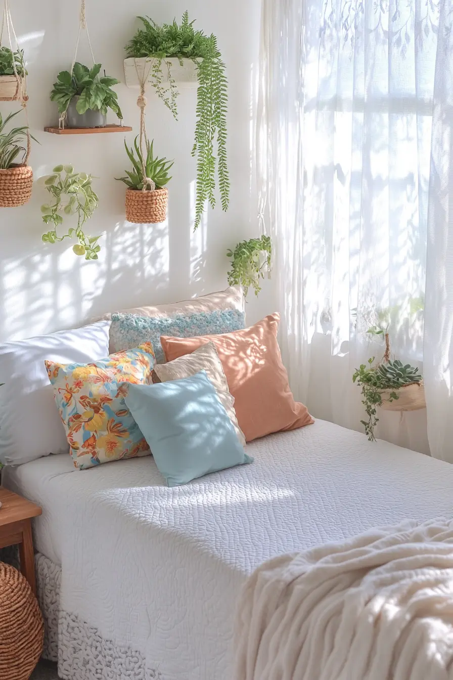 Transform Your Small Bedroom with Lush Greenery