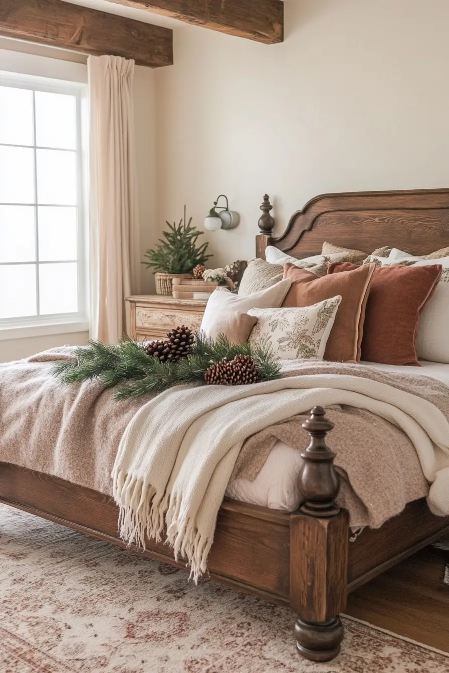 Transform Your Space Winter Farmhouse Bedroom Ideas