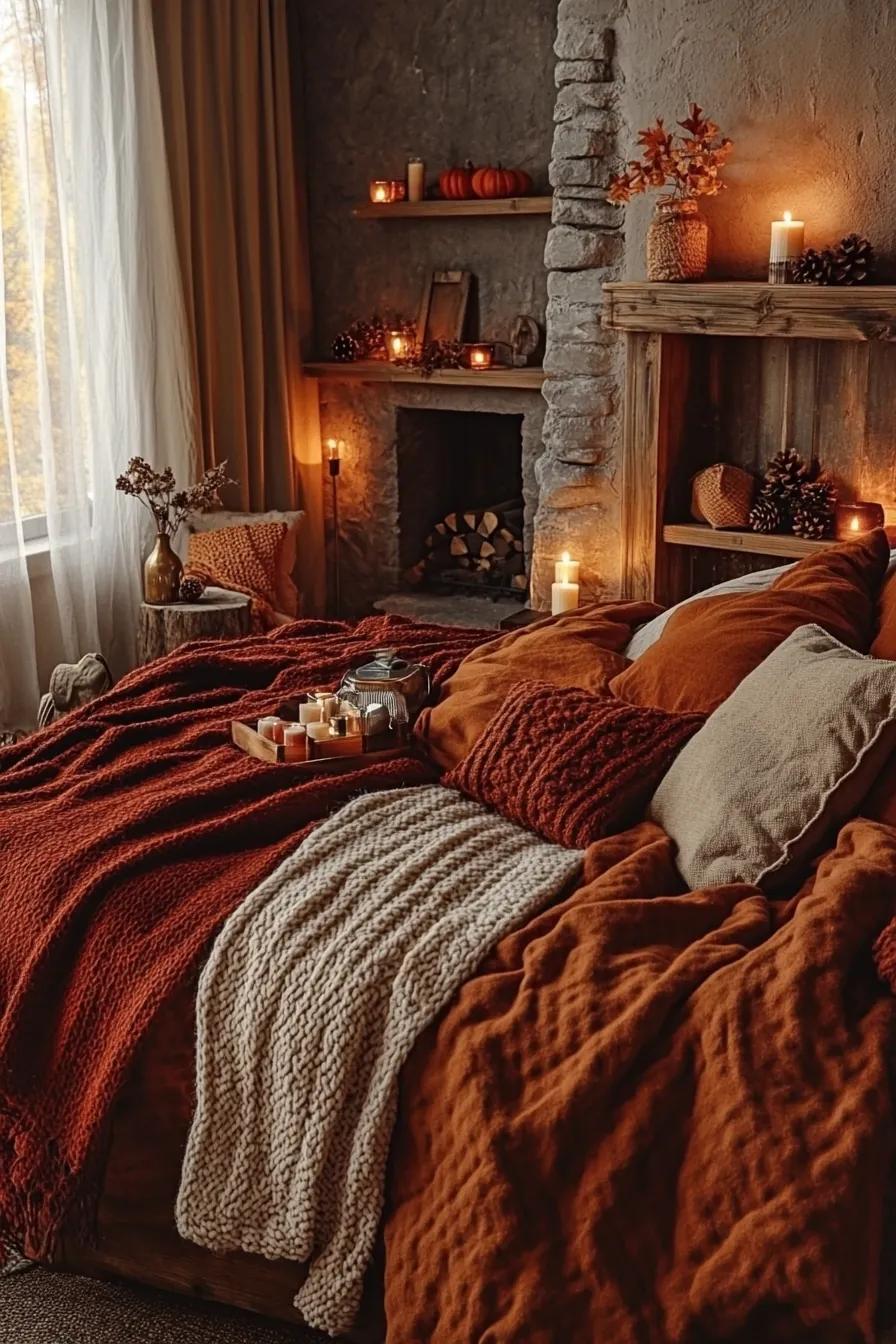 Transform Your Space with Autumn Cozy Rustic Bedroom Aesthetic Ideas