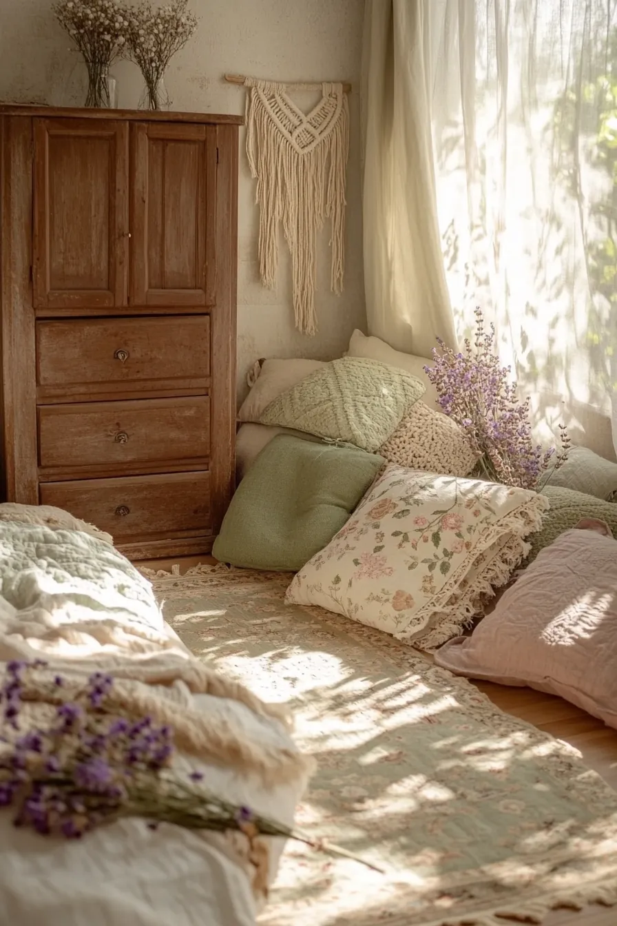 Transform Your Space with Bohemian Vintage Spring Bedroom Colors and Style