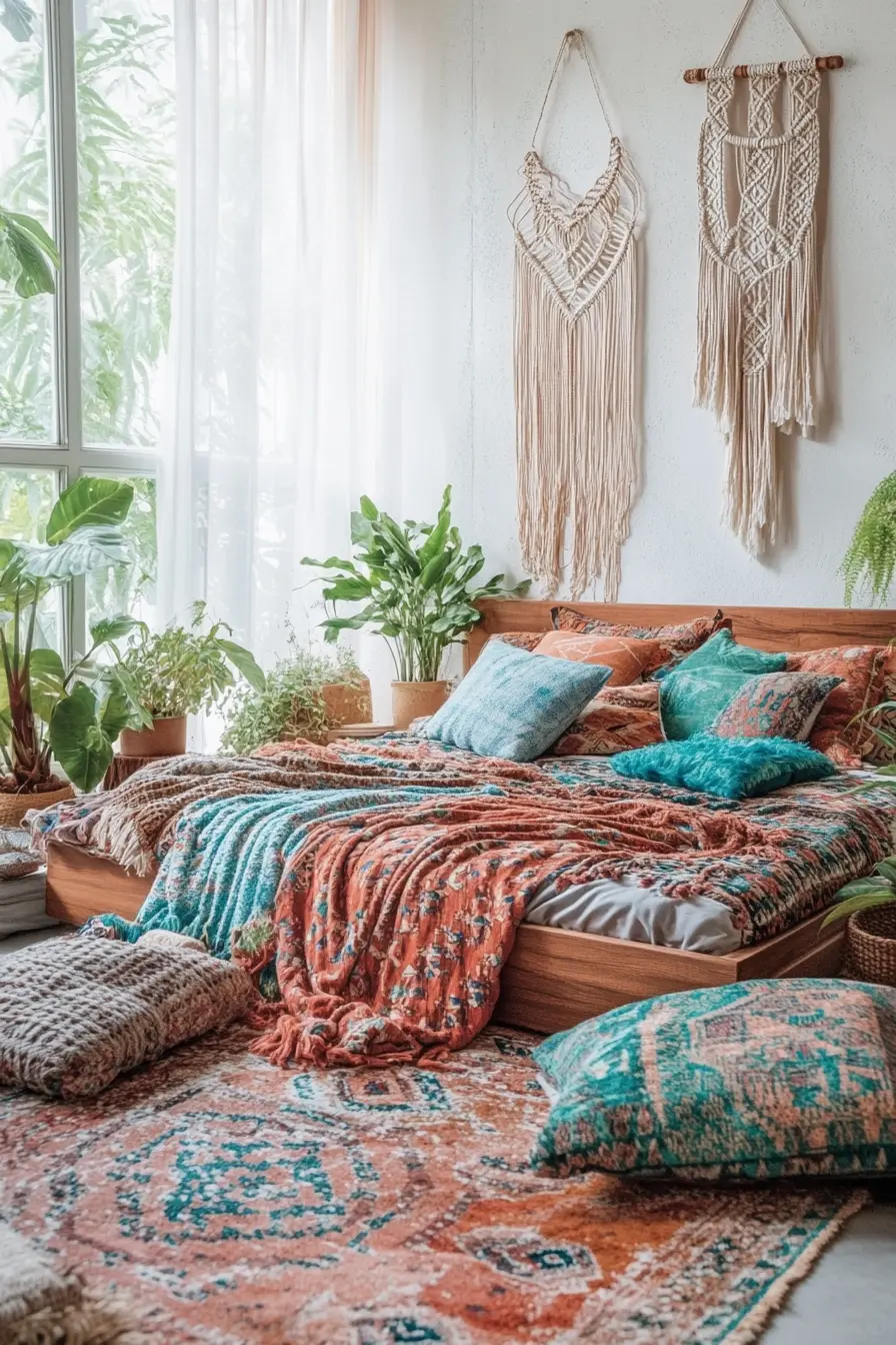 Transform Your Space with Boho Chic Bedroom Furniture Layouts