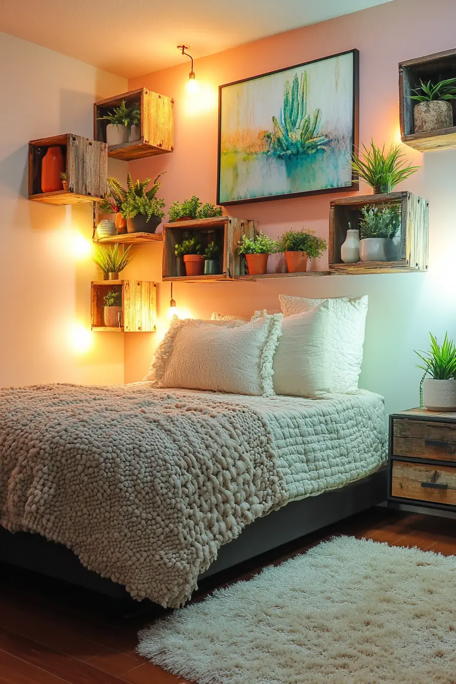 Transform Your Space with Clever Bedroom Wall Shelves