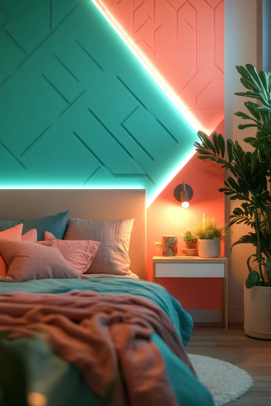Transform Your Space with Colorful Bedroom Accent Walls