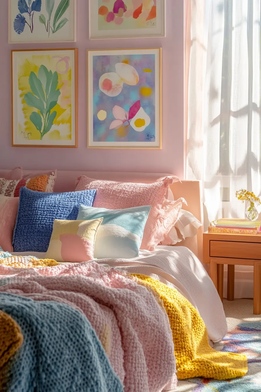 Transform Your Space with Colorful Bedroom Art Prints