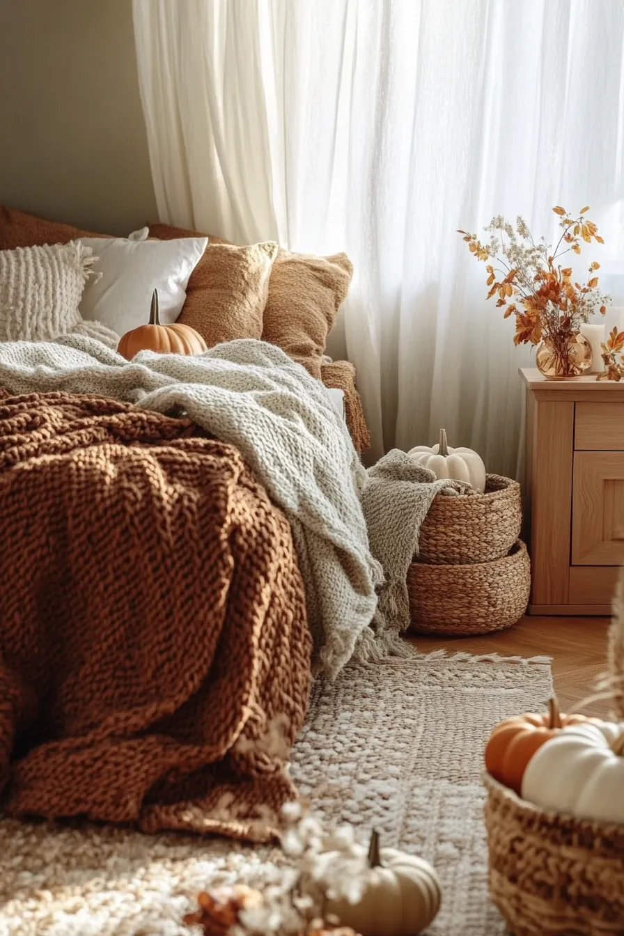 Transform Your Space with Earth Toned Bedroom for Fall Vibes