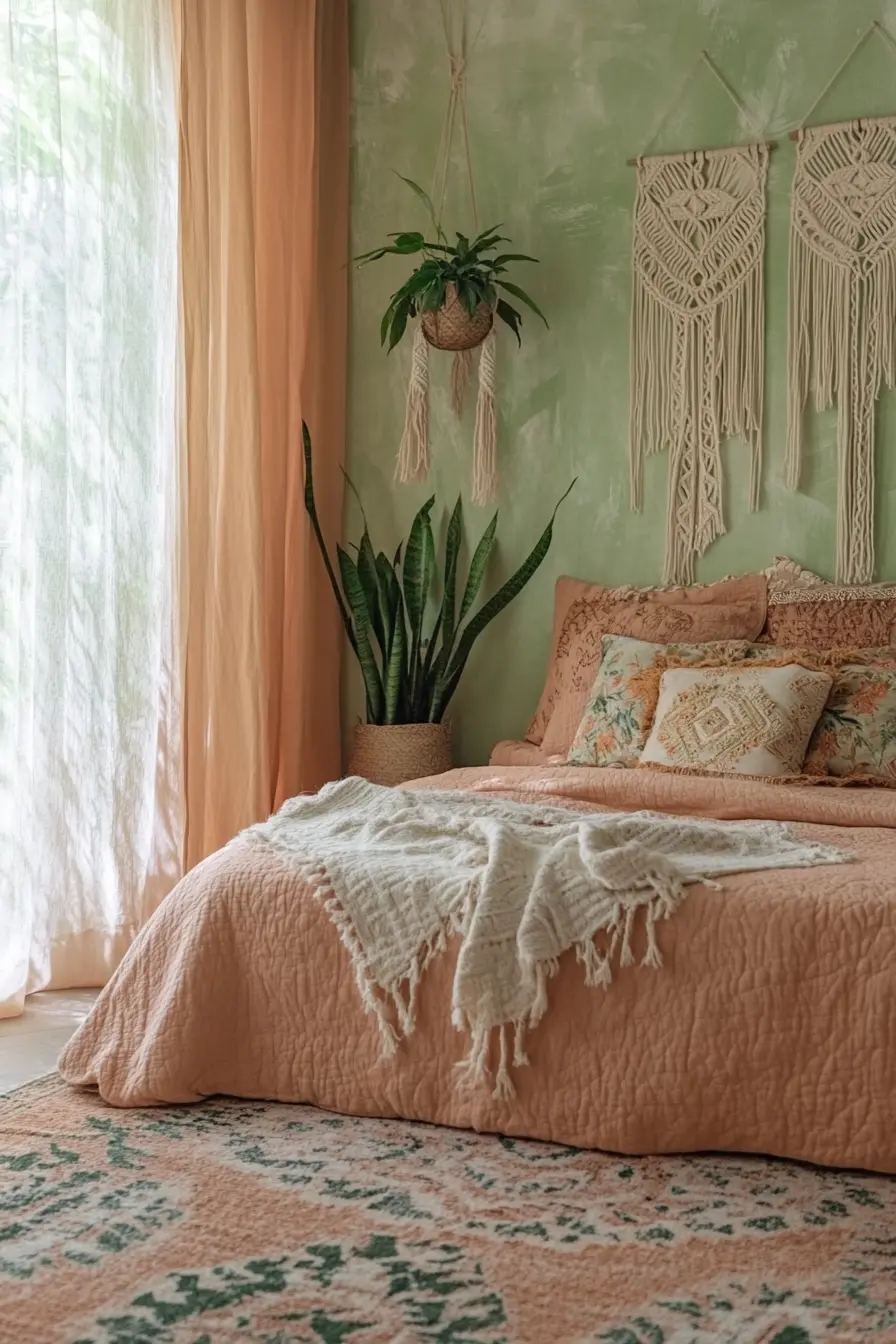 Transform Your Space with Earthy Tones for a Boho Bedroom