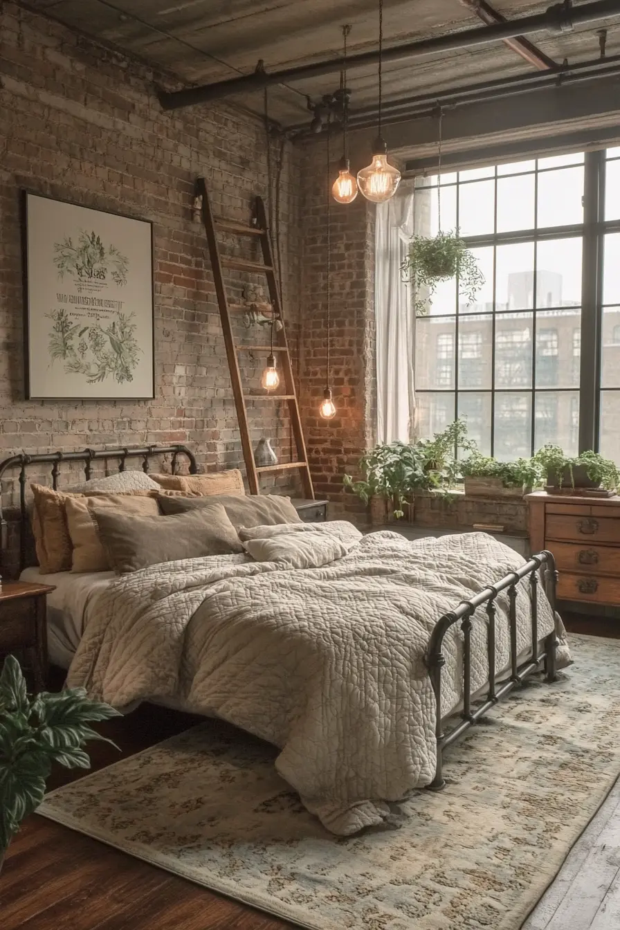 Transform Your Space with Industrial Loft Bedroom Aesthetics