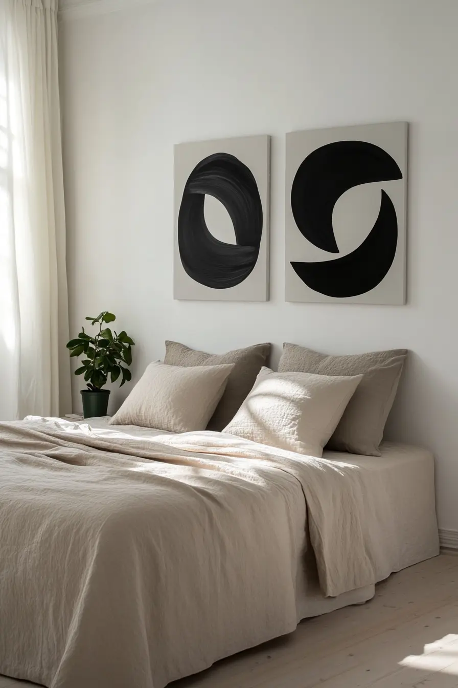 Transform Your Space with Minimalist Bedroom Wall Art