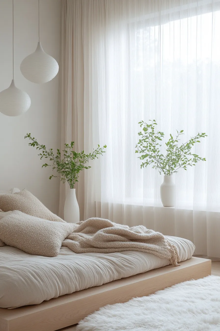 Transform Your Space with Minimalist Winter Retreat Bedroom Styling