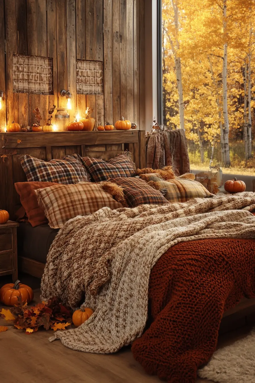 Transform Your Space with Rustic Autumn Bedroom Accents