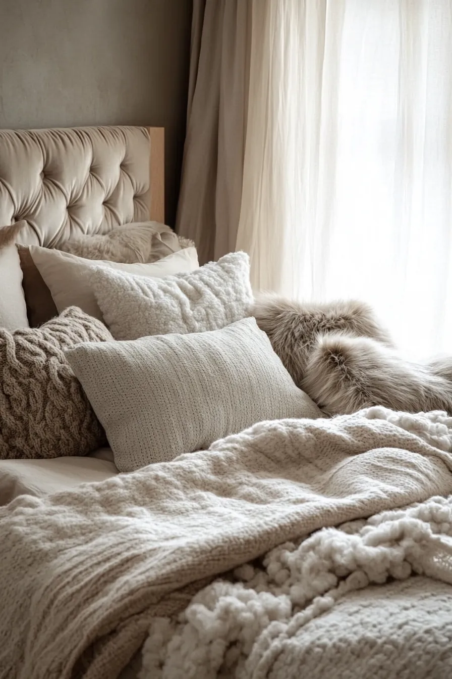 Transform Your Space with Soft Fabrics for Winter Bedroom Styling