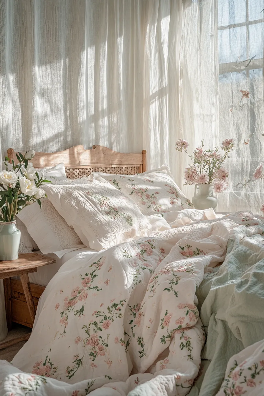 Transform Your Space with Spring Floral Cottage Bedroom