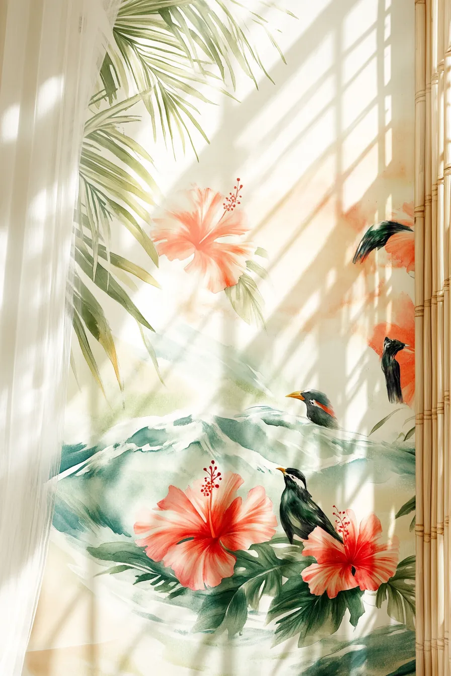Transform Your Space with Summer Tropical Bedroom Art Themes