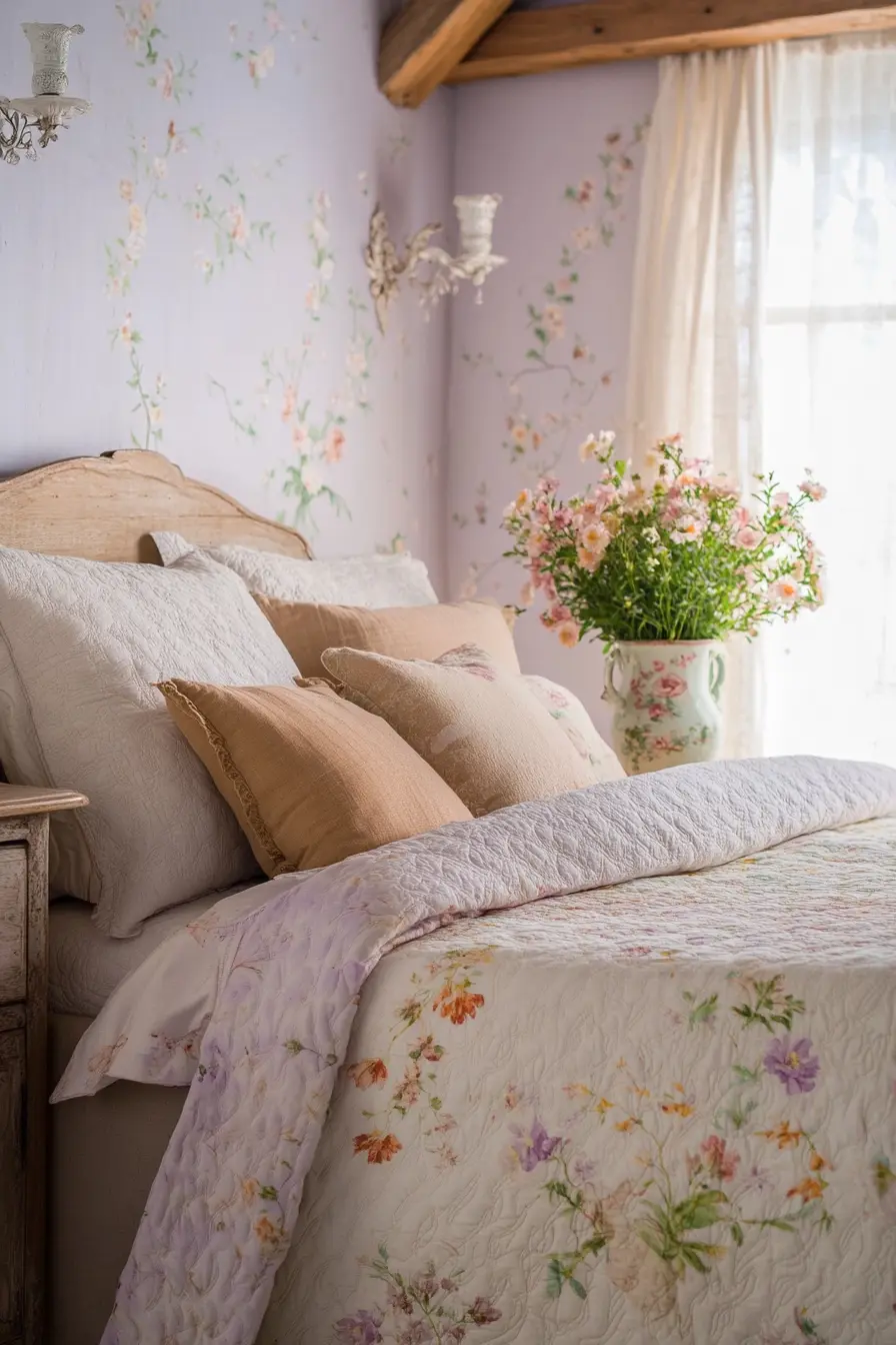 Transform Your Space with Vintage Floral Bedroom Accents