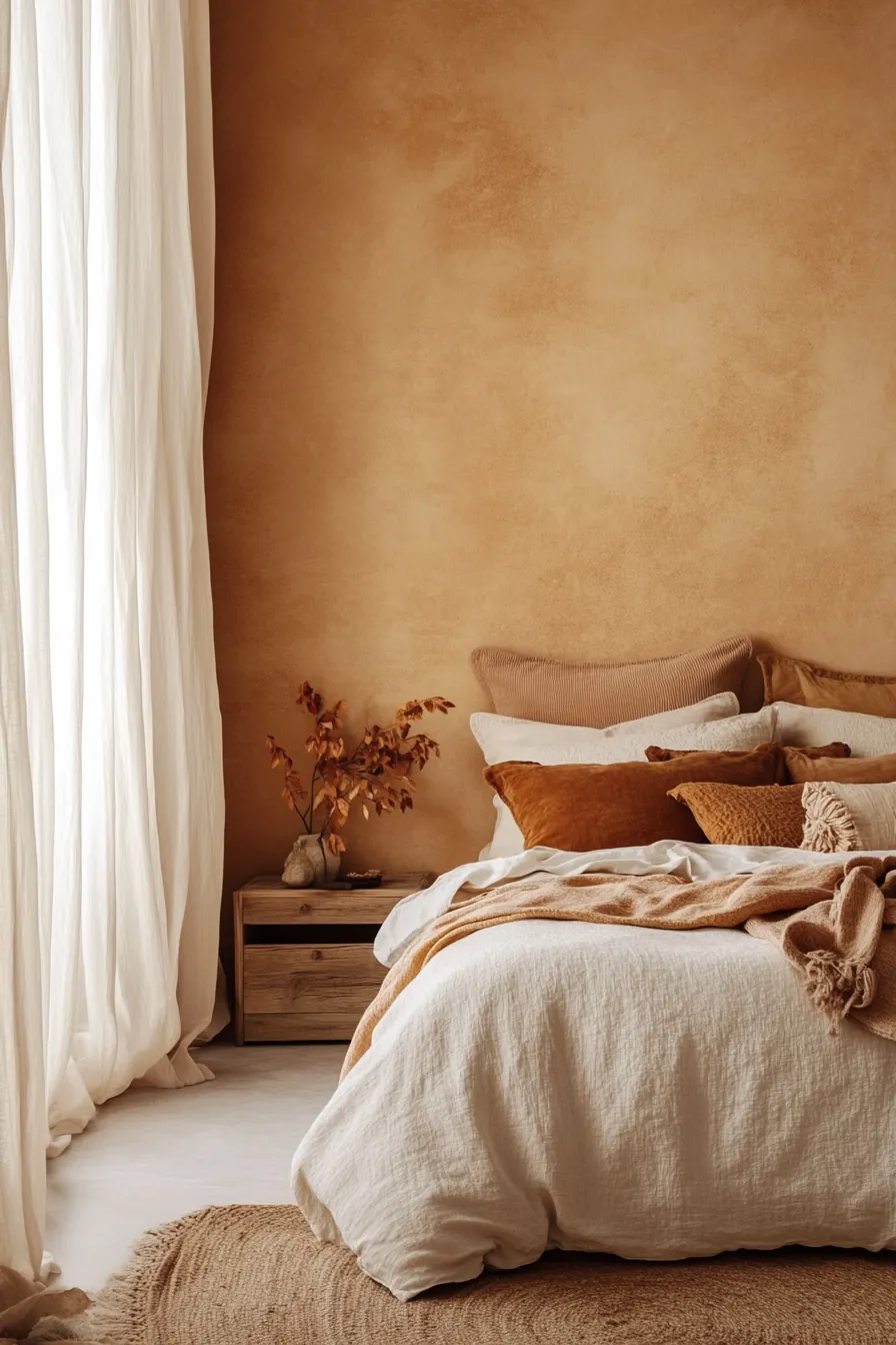 Transform Your Space with Warm Spice Colour Bedroom Walls Autumn